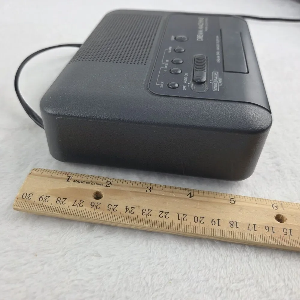 Vintage Sony Dream Machine FM AM Digital Clock Radio Black ICF-C240